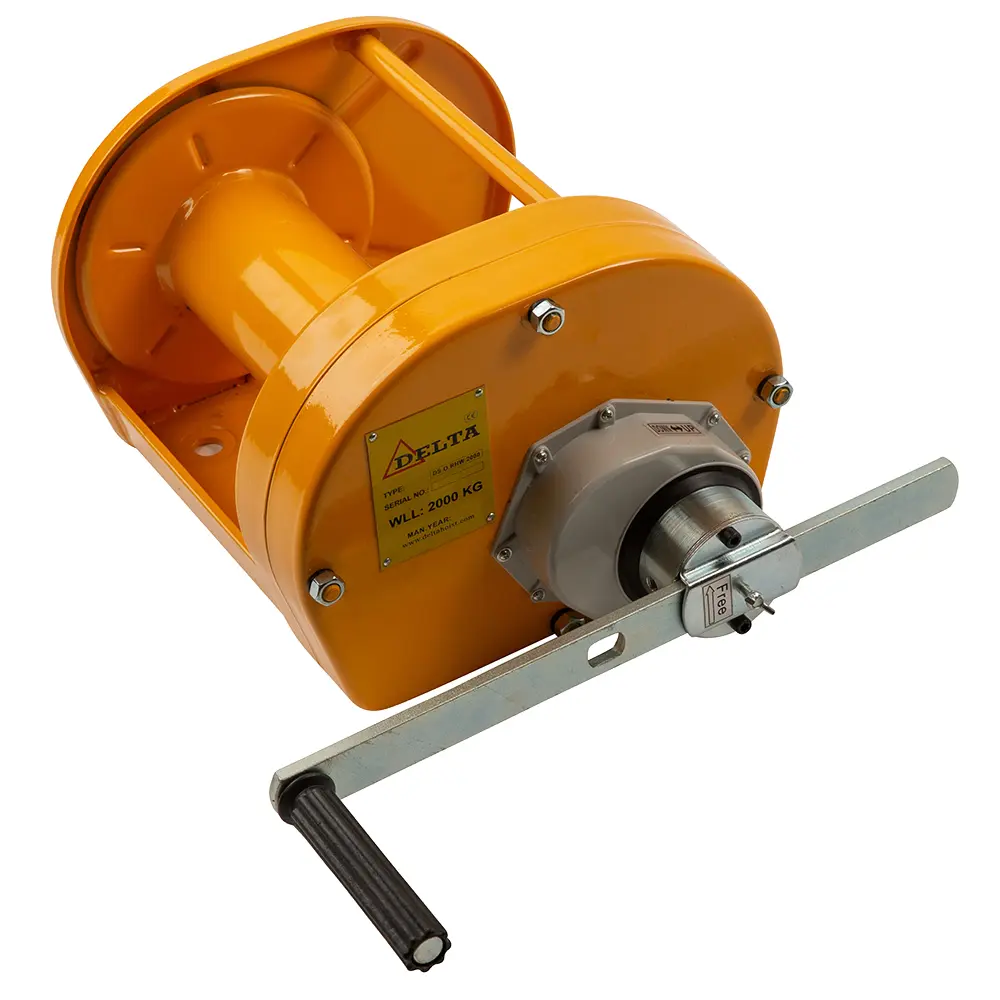 DELTA Treuil manuel RHW - 2 ton - Thermolaqué - Jaune